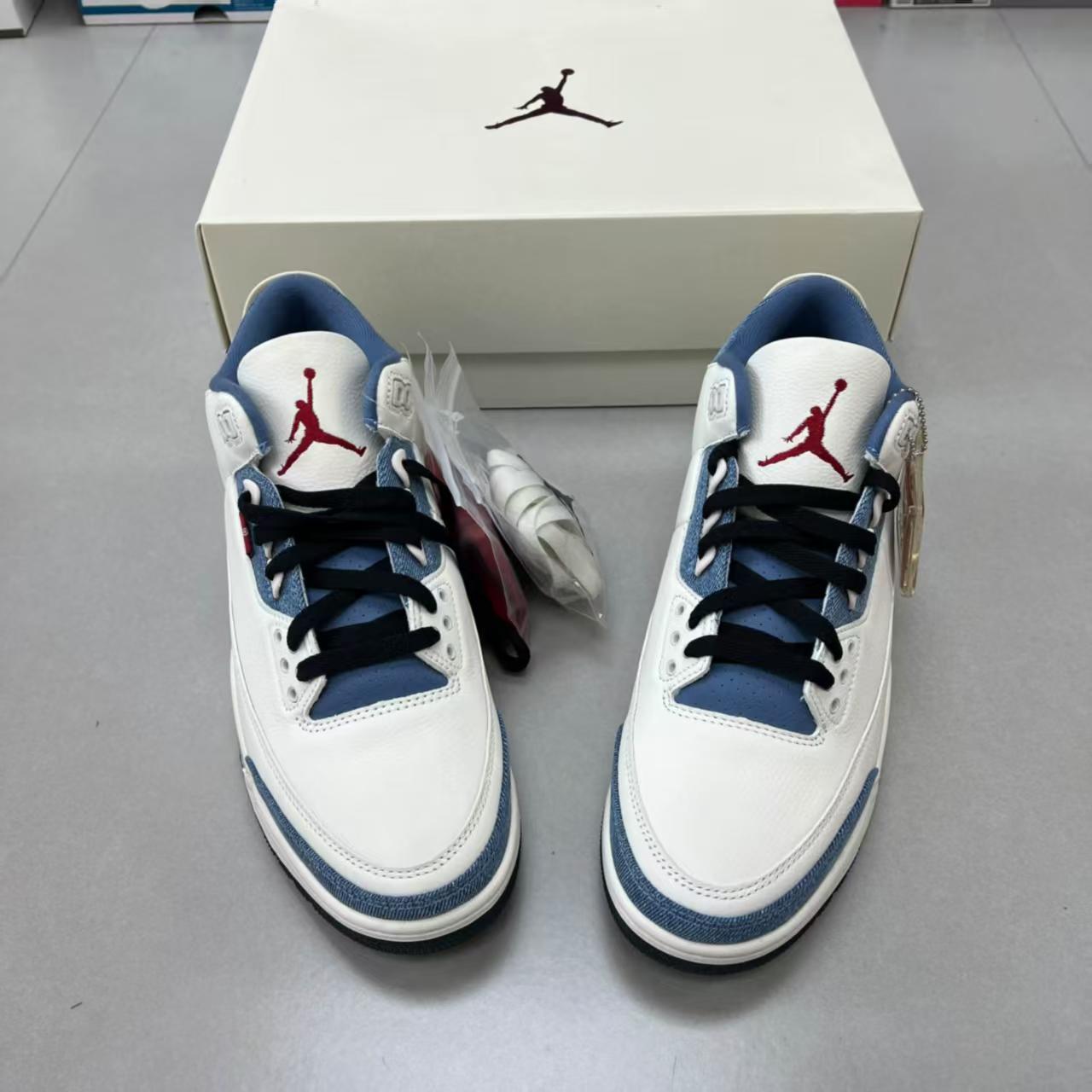 牛仔风AJ3太好看🤍💙白蓝丹宁配色,清新复古直接封神👟
